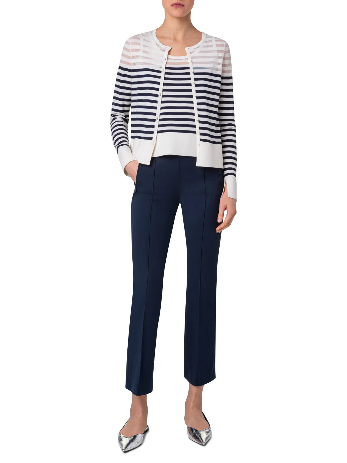 High Waist Pants in Signature Jersey