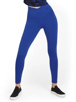 High-Waisted Overlap-Waist Pocket Legging