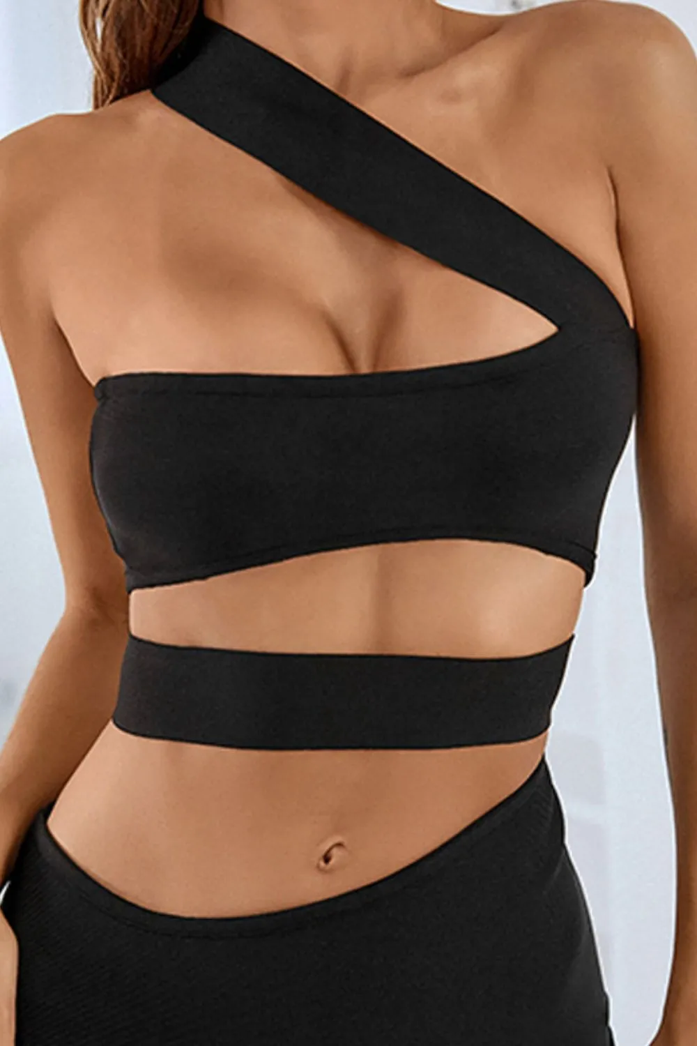 I Never Want Summer To End One-Shoulder Cutout Front Split Maxi Dress