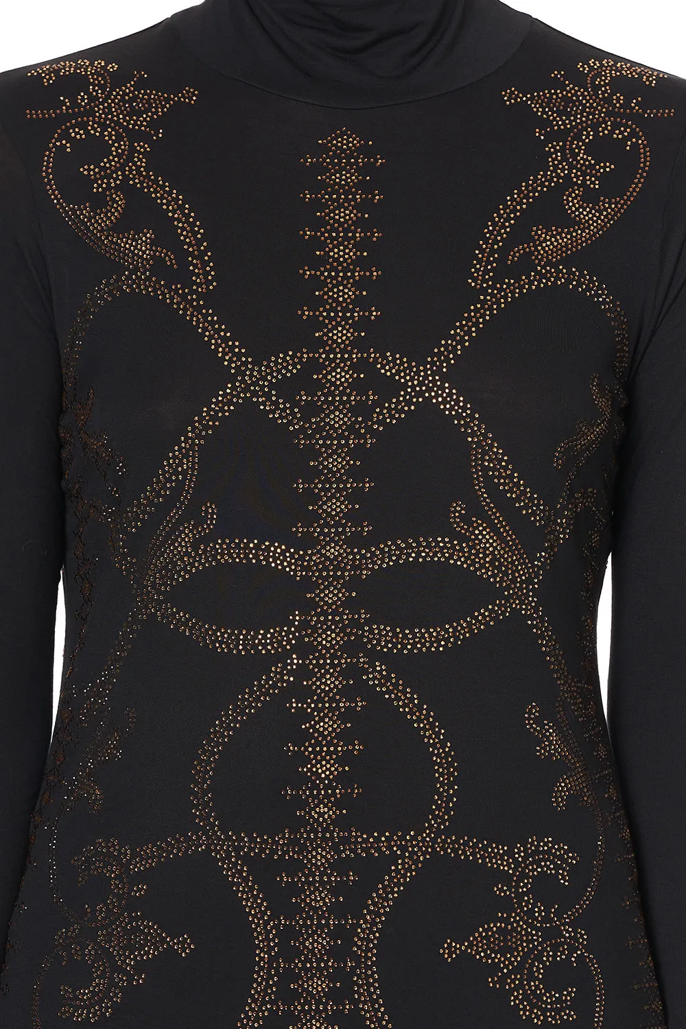 JERSEY TURTLENECK LUXE BLACK