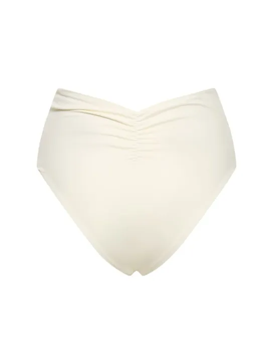 Johanna Ortiz   Ecru Taita high waist bikini bottoms 
