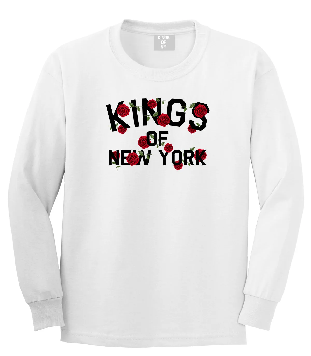 Kings Of New York Rose Garland Long Sleeve T-Shirt