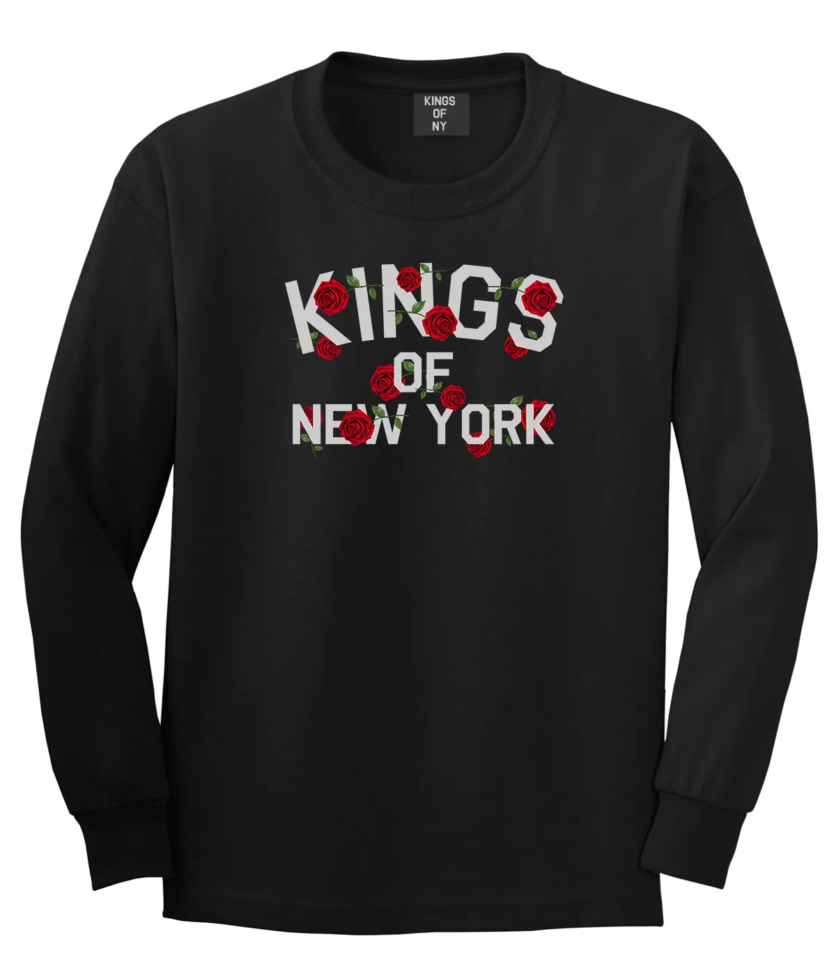 Kings Of New York Rose Garland Long Sleeve T-Shirt