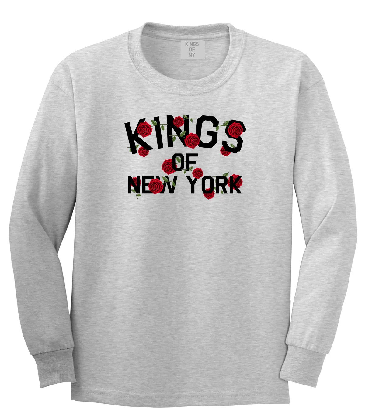 Kings Of New York Rose Garland Long Sleeve T-Shirt