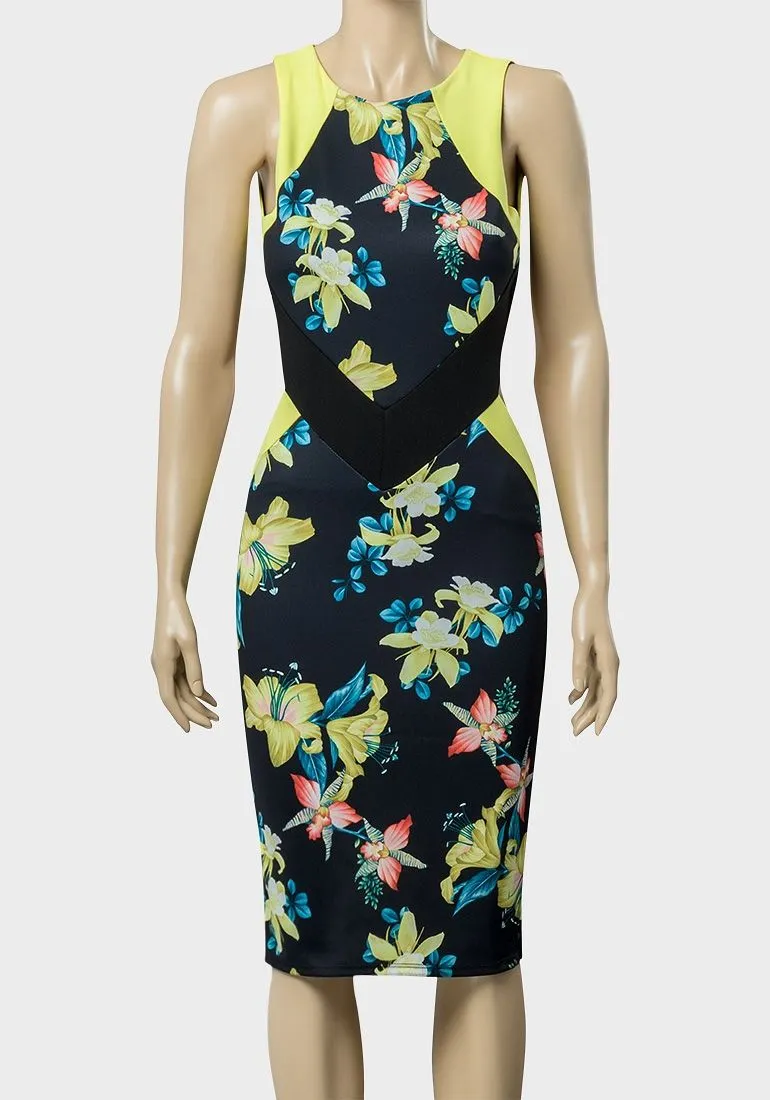 Ladies Cut Out Back Bodycon Dress