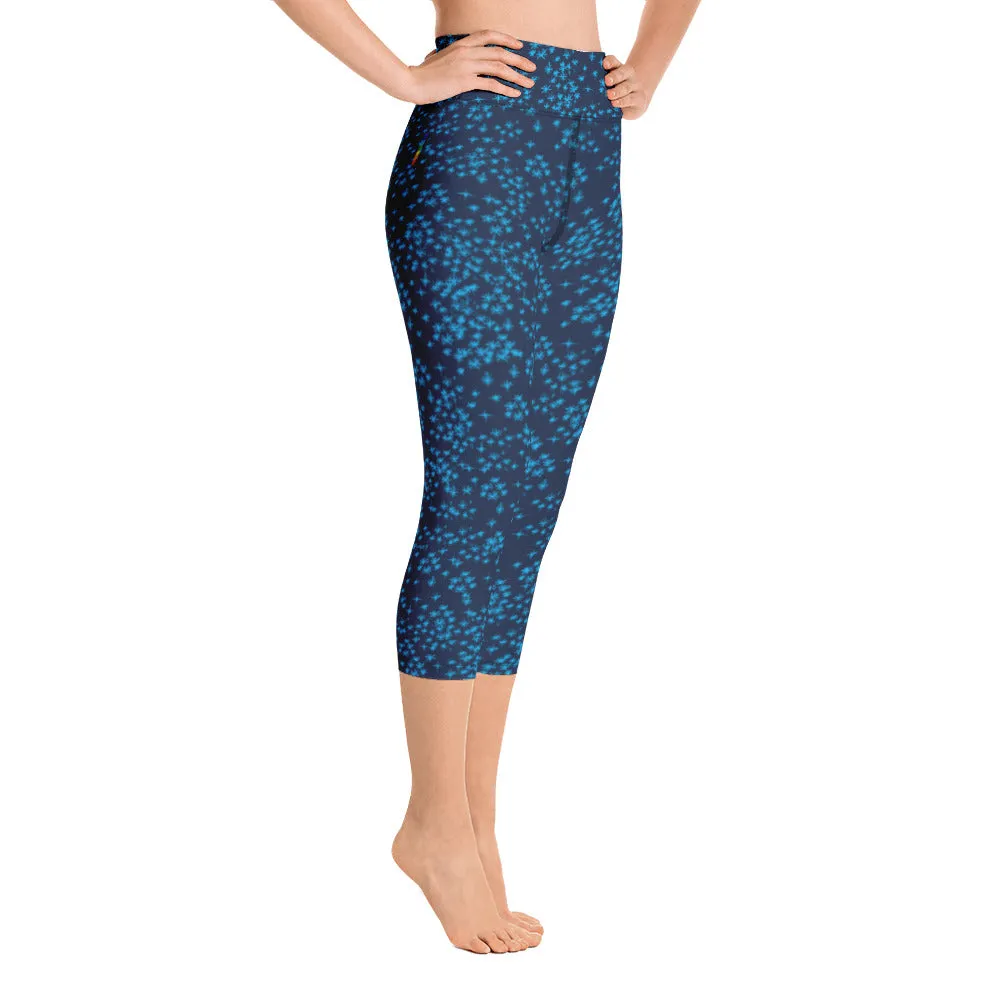 Light High Waist Yoga Capri Leggings