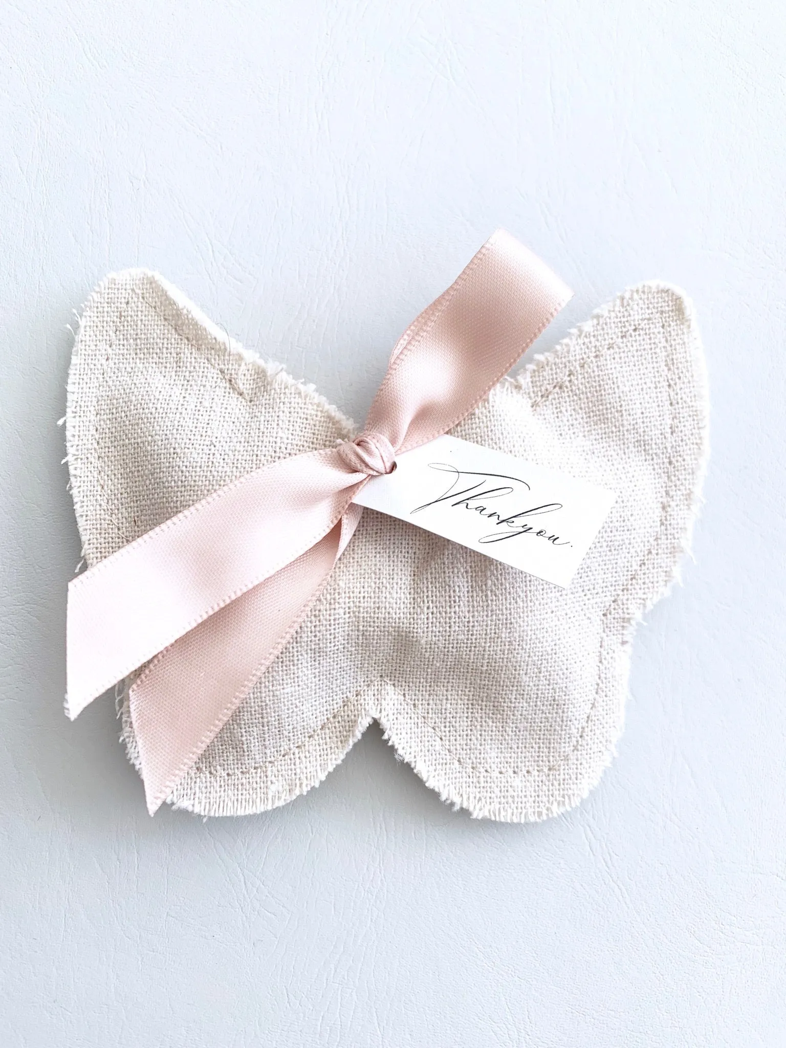 LINEN BUTTERFLY POUCH