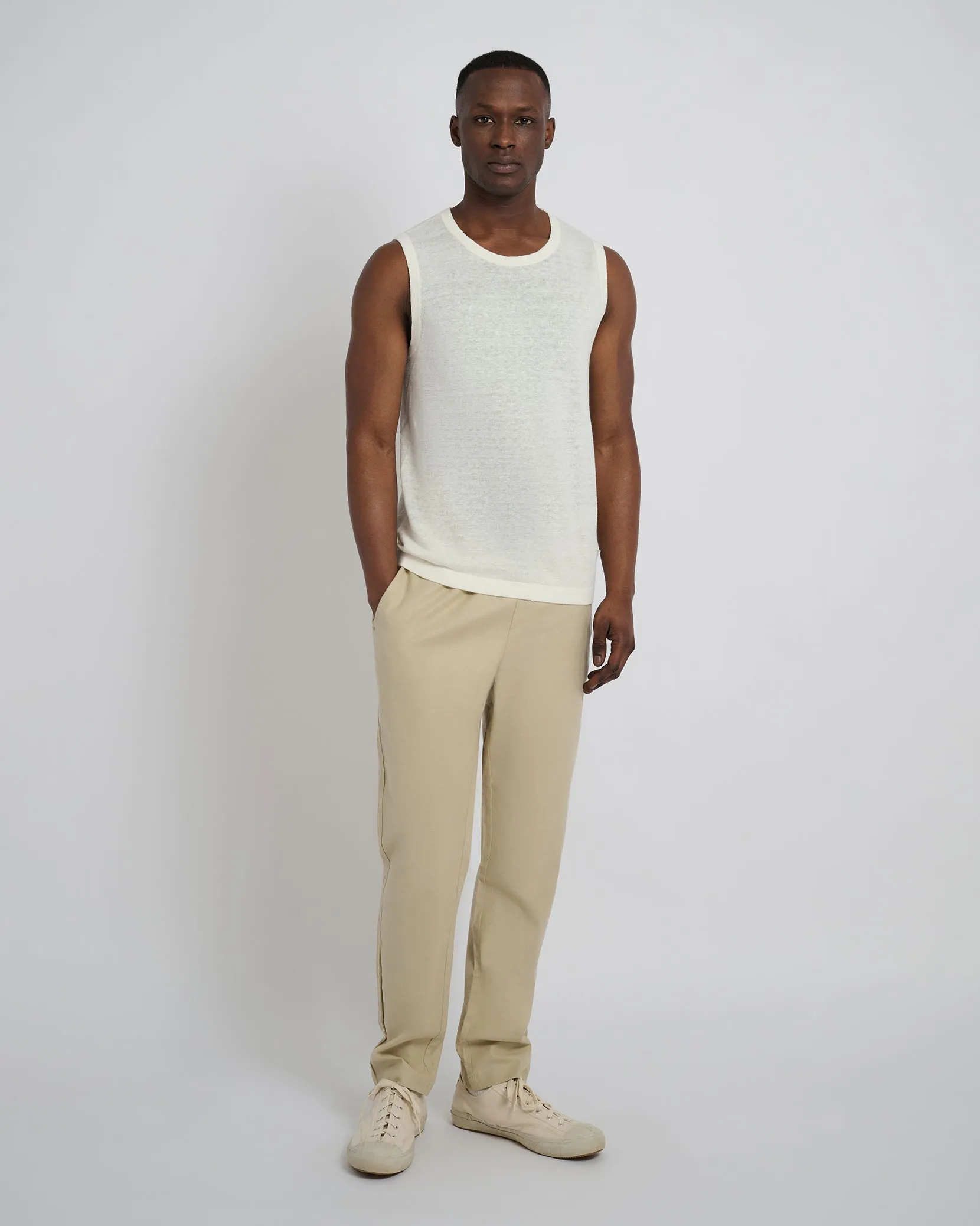 Linen Sweater Tank Top