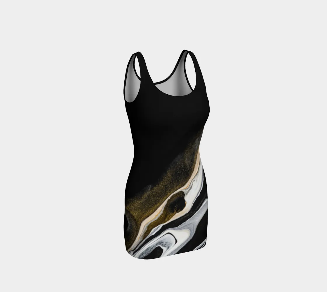 Liquid Earth Bodycon Dress