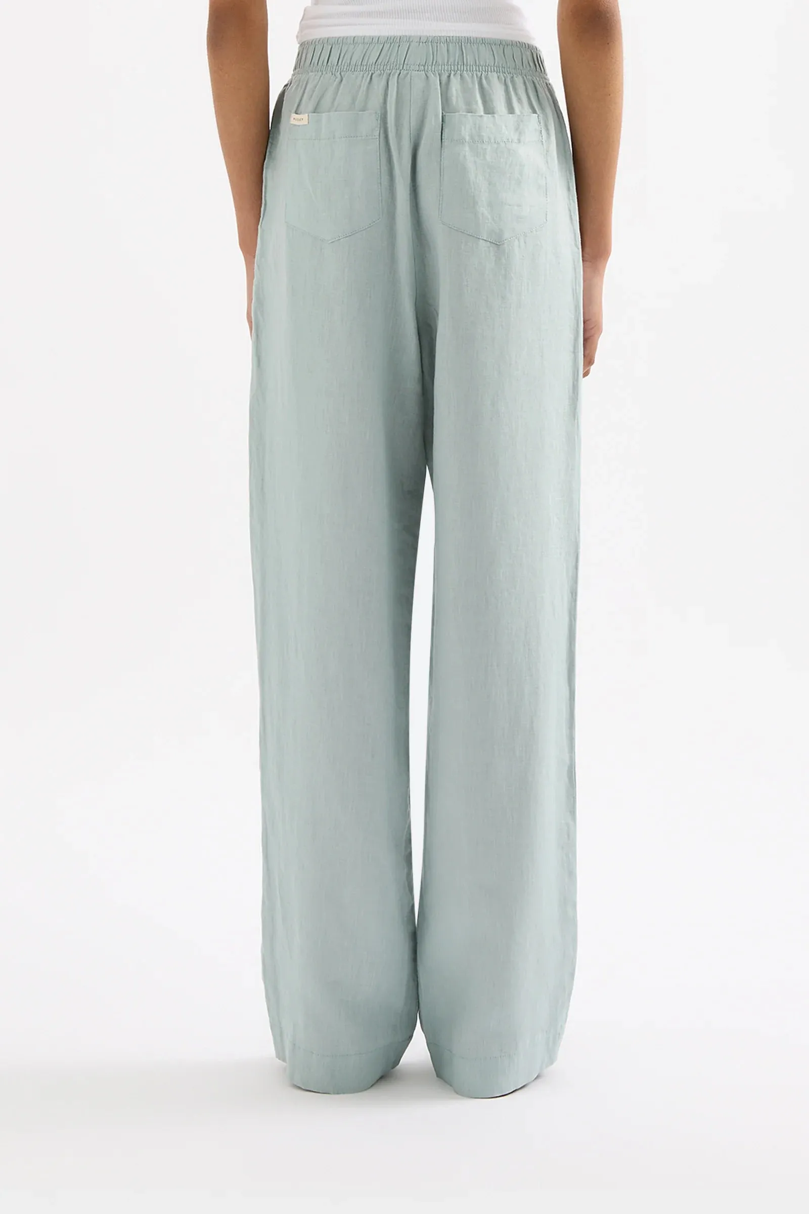 LOUNGE LINEN PANT | SEAFOAM