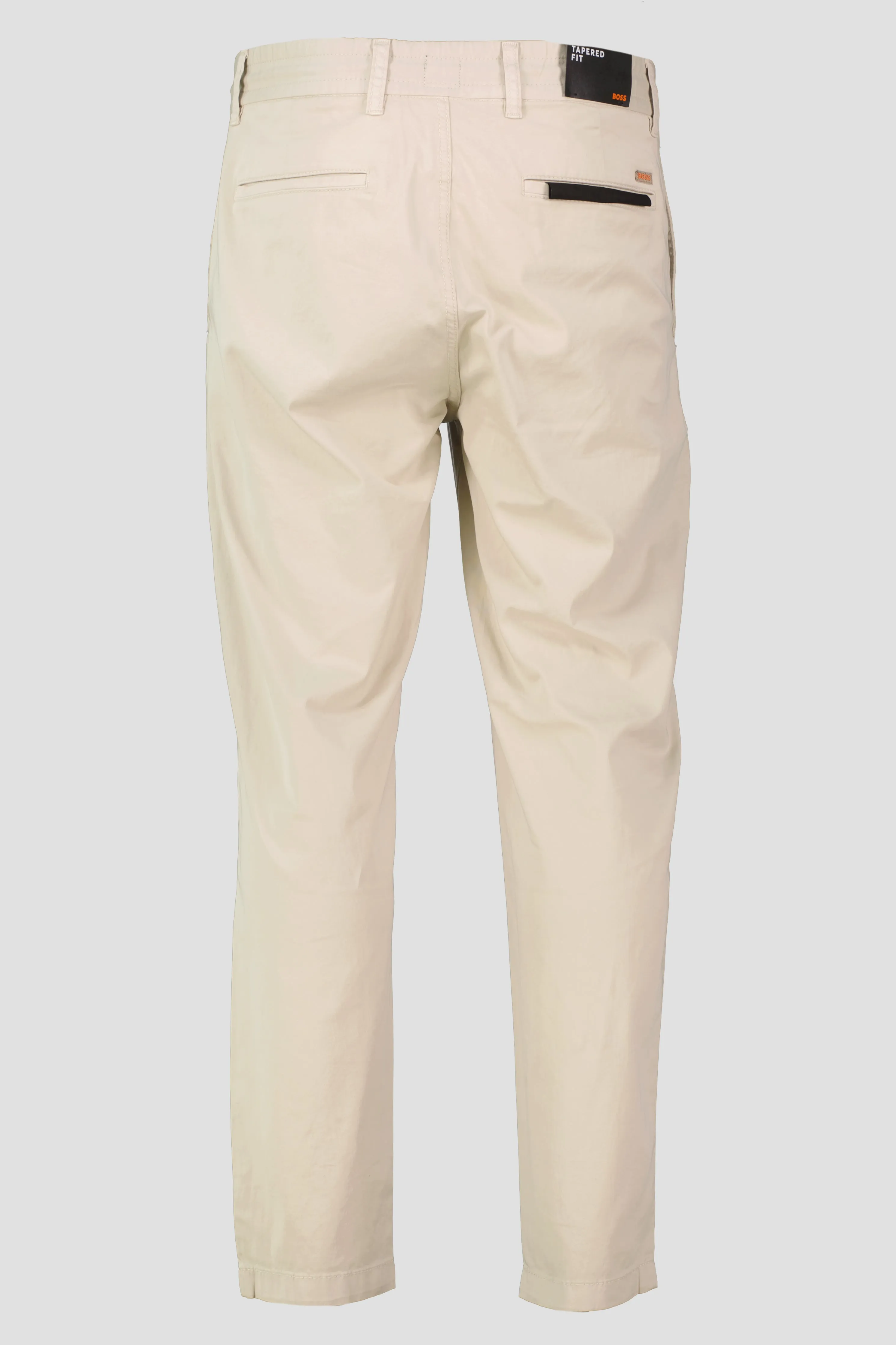 Men's BOSS Orange Light Beige Tapered Chinos