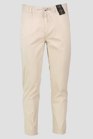 Men's BOSS Orange Light Beige Tapered Chinos