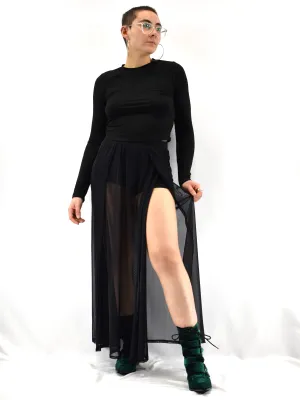 Mesh Darla Maxi Skirt with Shorts! FOXBLOOD