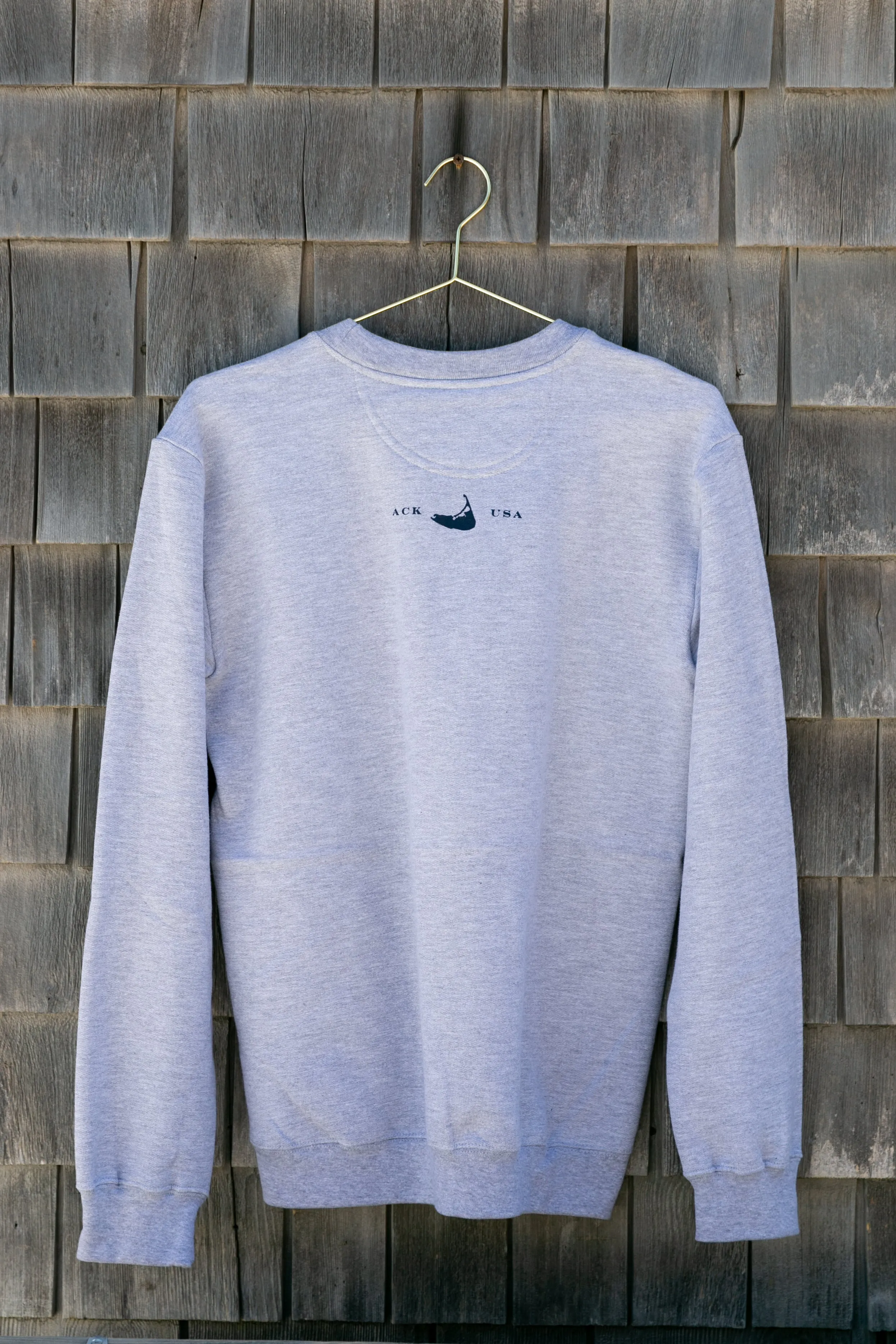 Millie's Quarterboard Grey Adult Crewneck Sweatshirt