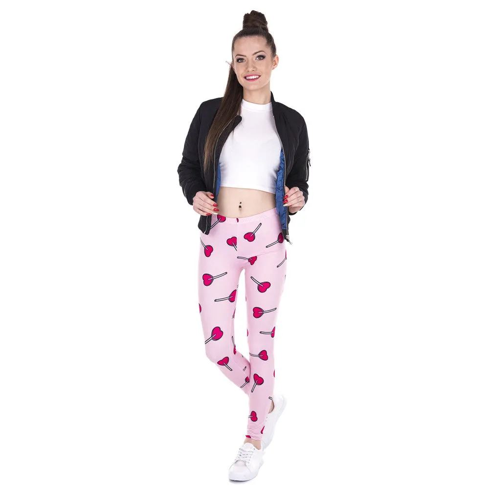 New Fashion Women Leggings Unicorn And Sweets Printing Leggins Fitness Legging Sexy High Waist Pants