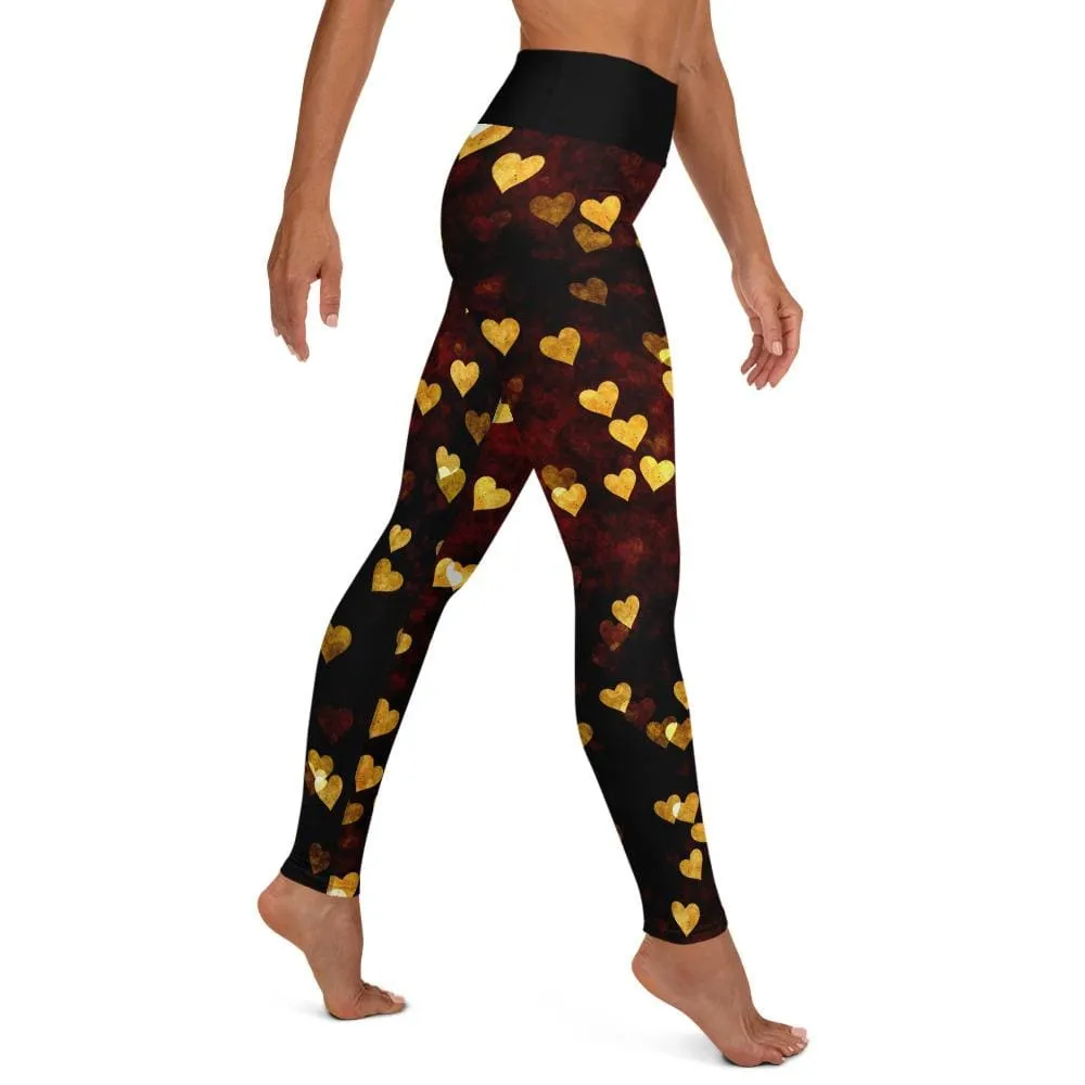 Night Hearts ~ High Waist Leggings