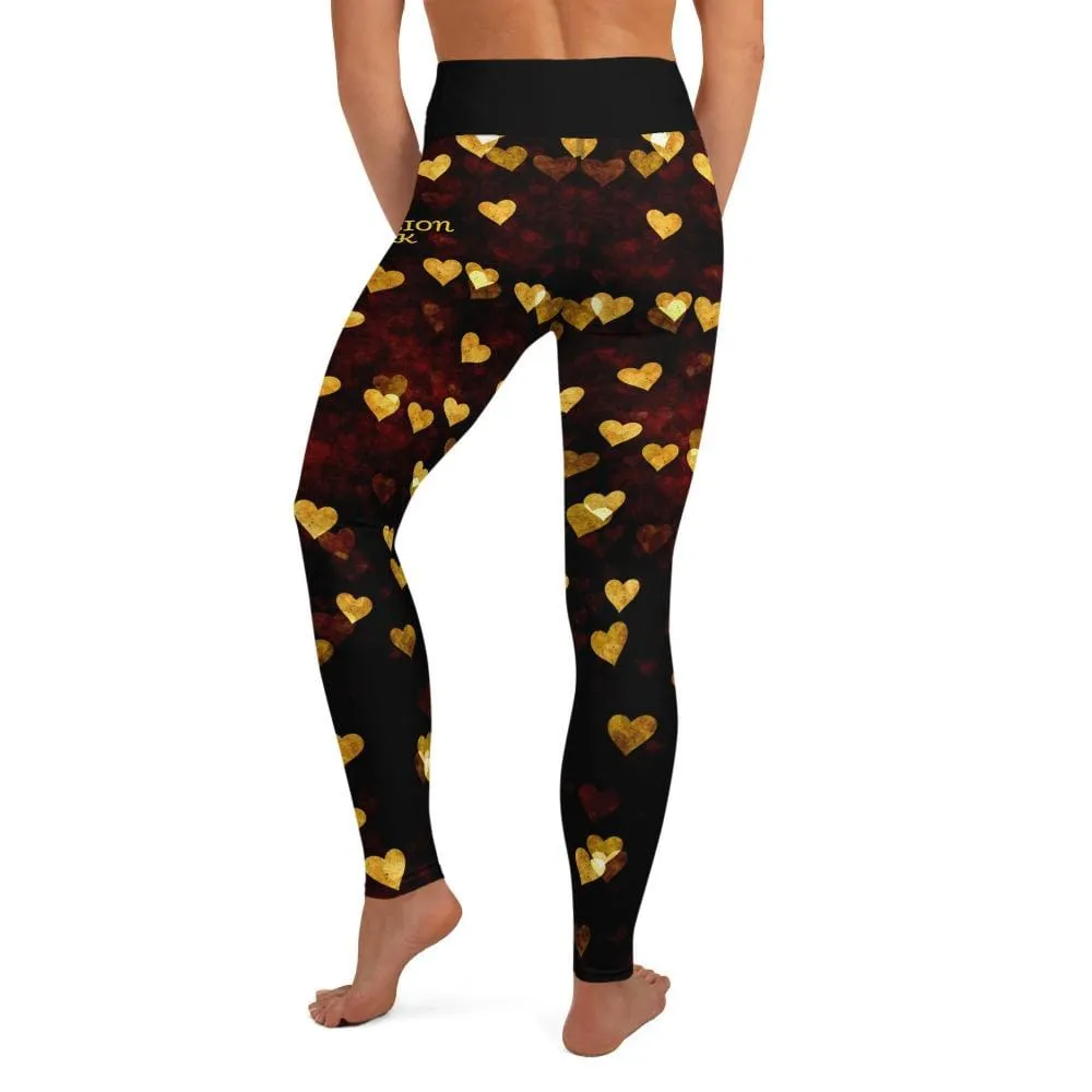 Night Hearts ~ High Waist Leggings