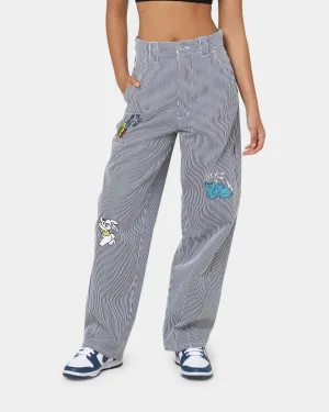 Obey Women's Haru Baggy Pants Blue Multi