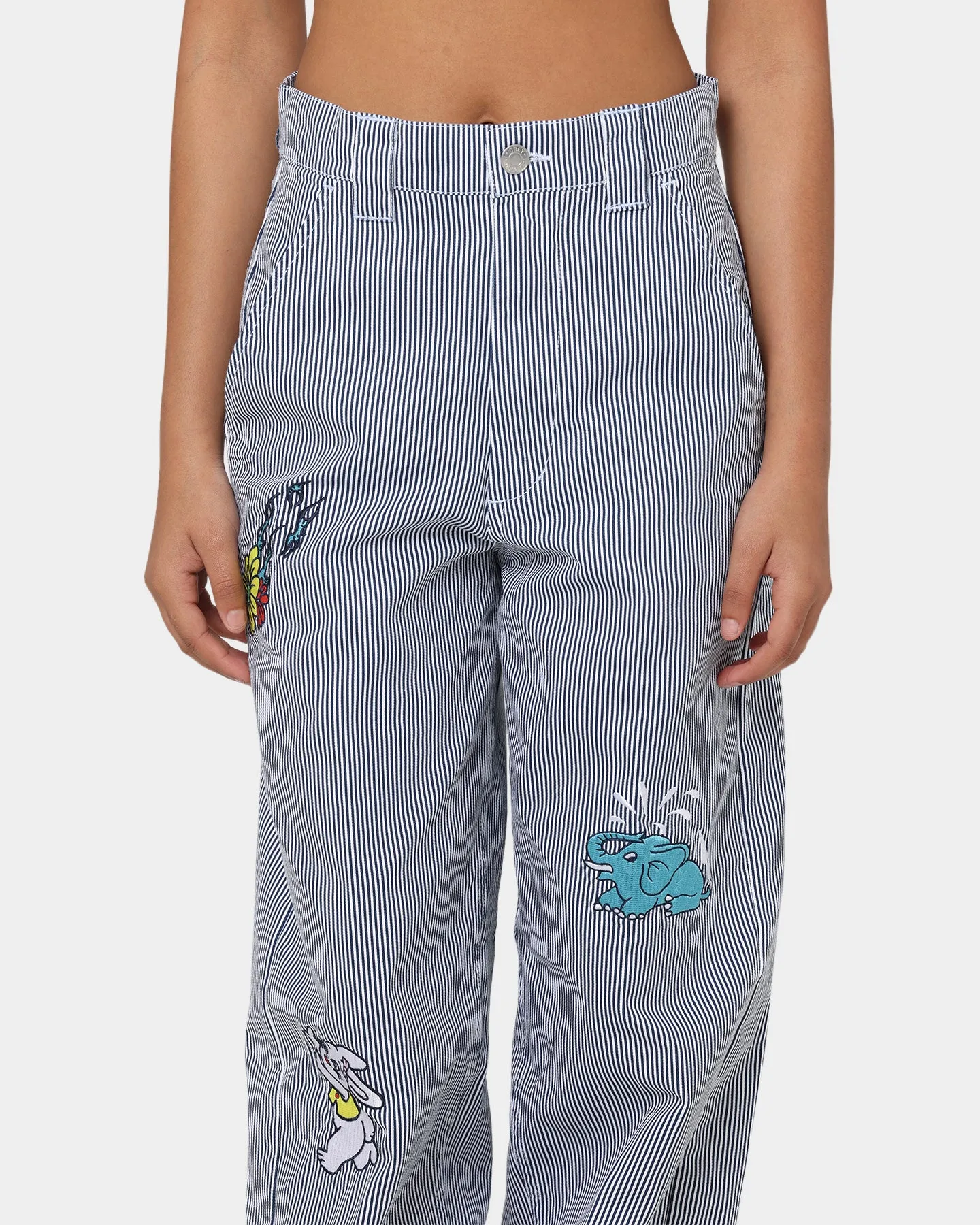Obey Women's Haru Baggy Pants Blue Multi
