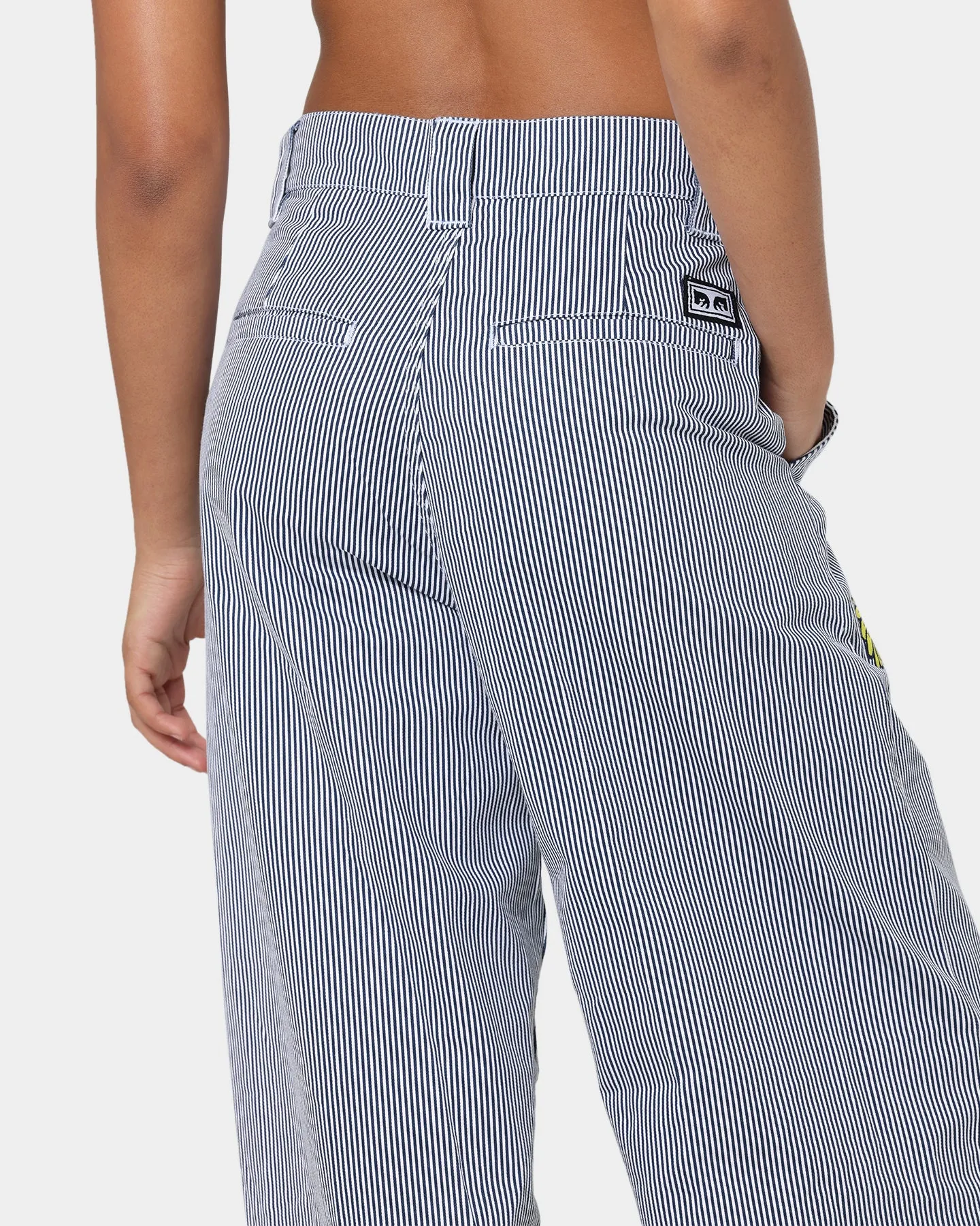 Obey Women's Haru Baggy Pants Blue Multi