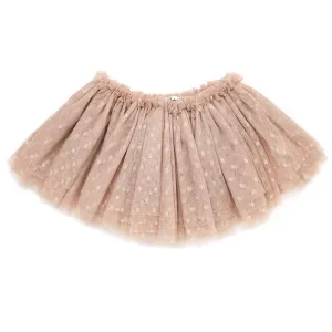 oh baby! Dotted Mesh Frill Tutu Skirt - Clay