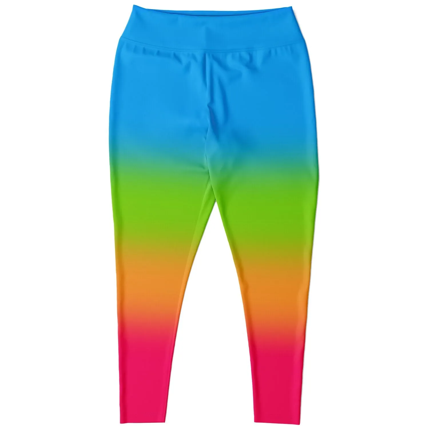 Panromantic Pride Ombre High-Waist Plus Leggings
