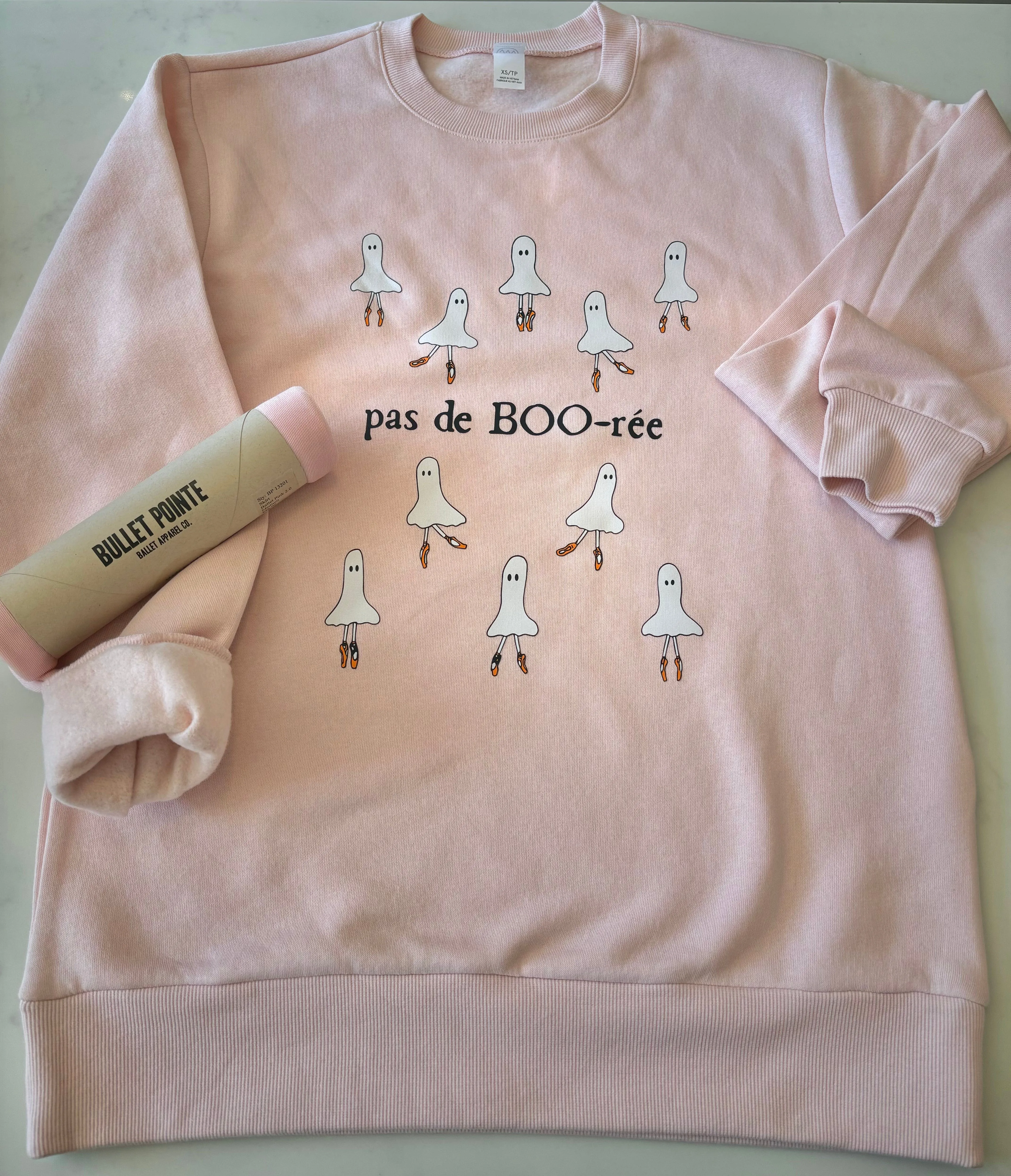 Pas De Boo-rée Ballerina Ghost Crewneck