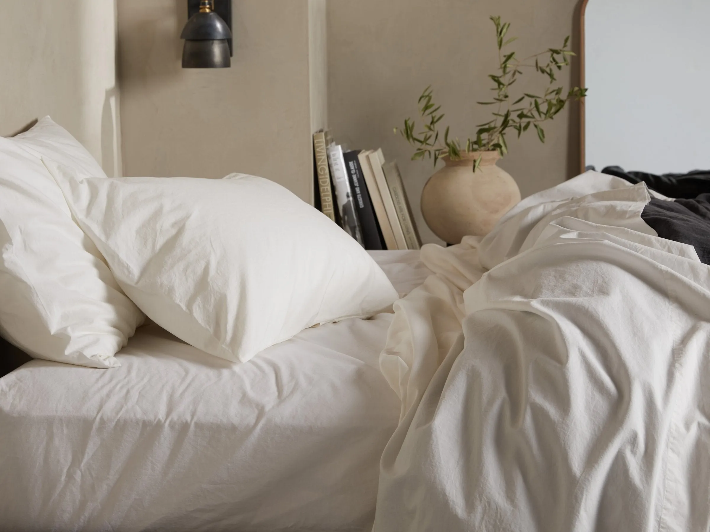 Percale Top Sheet (Cream)