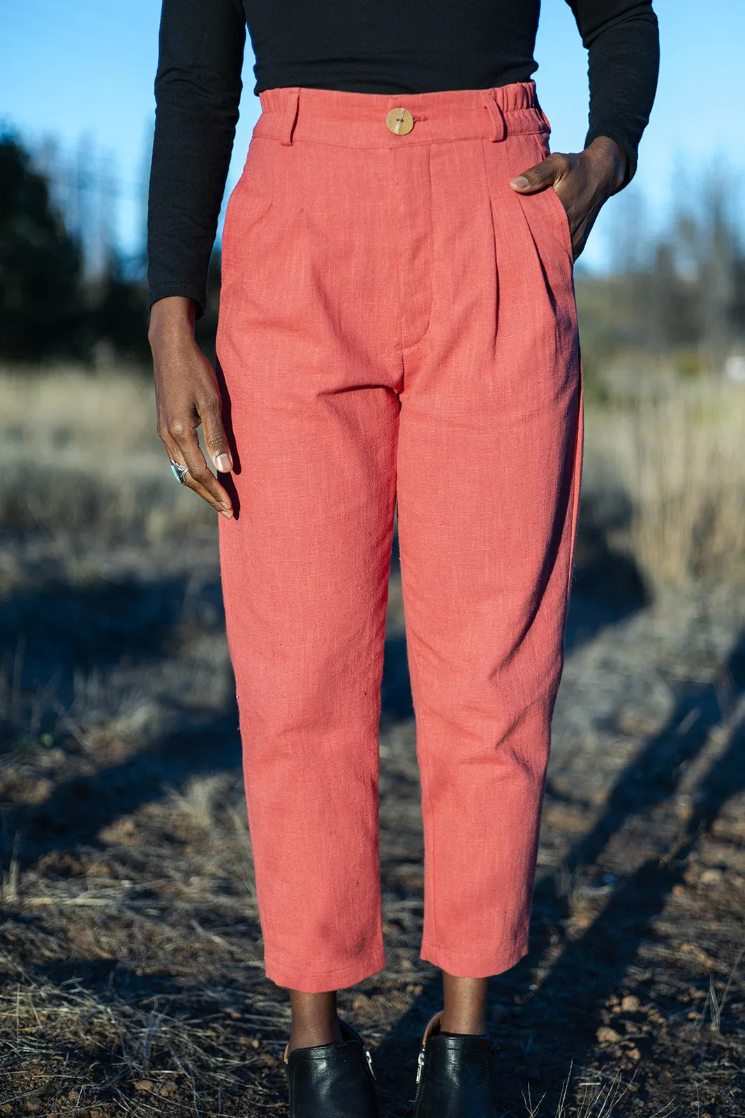 Perfect Pant in Red Sherbert Canvas
