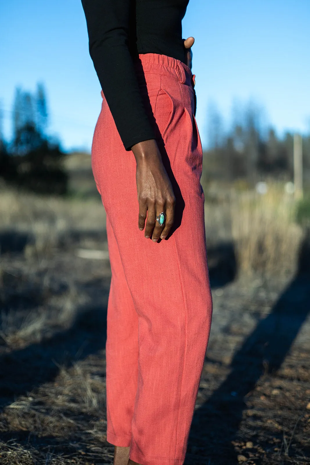 Perfect Pant in Red Sherbert Canvas