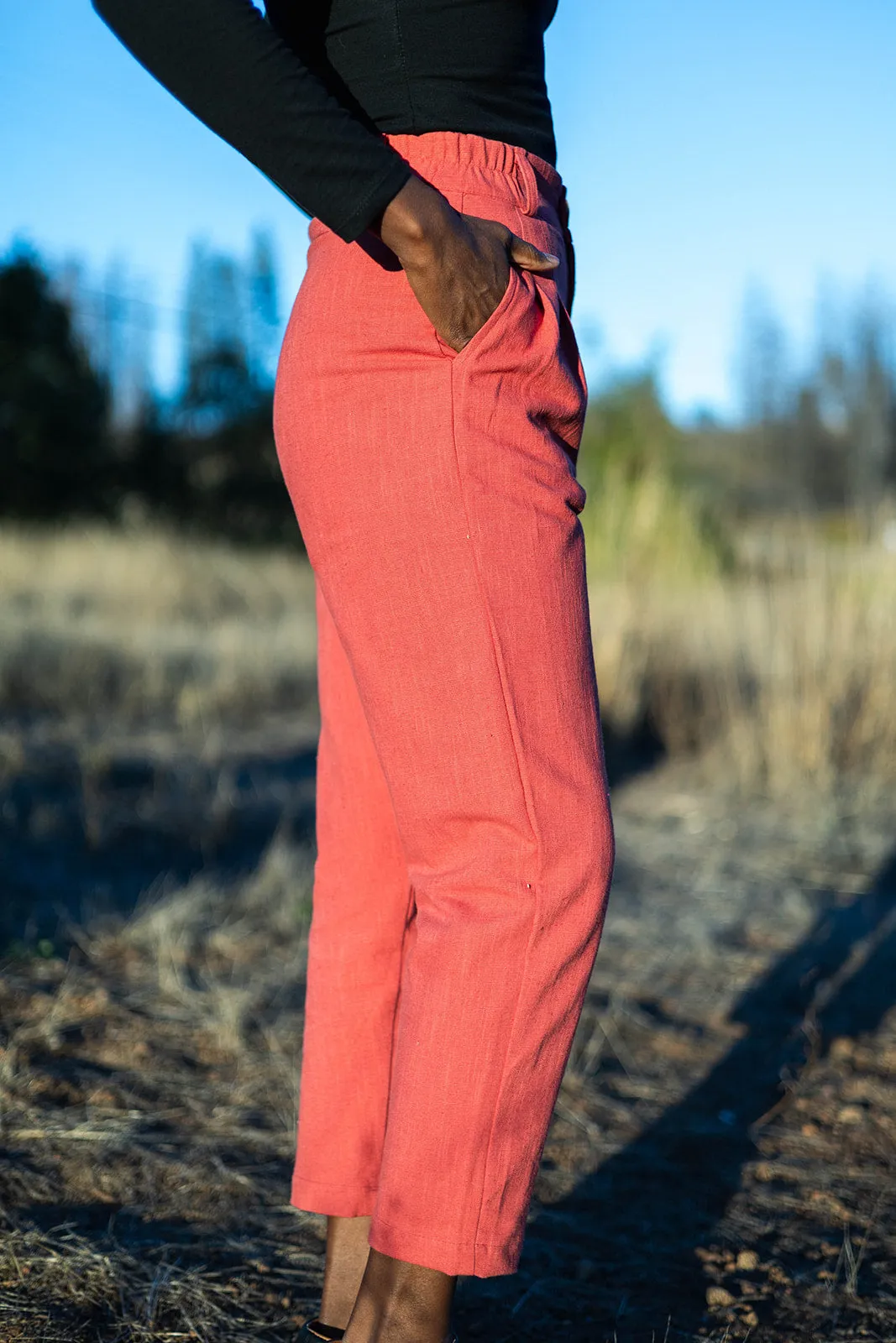 Perfect Pant in Red Sherbert Canvas