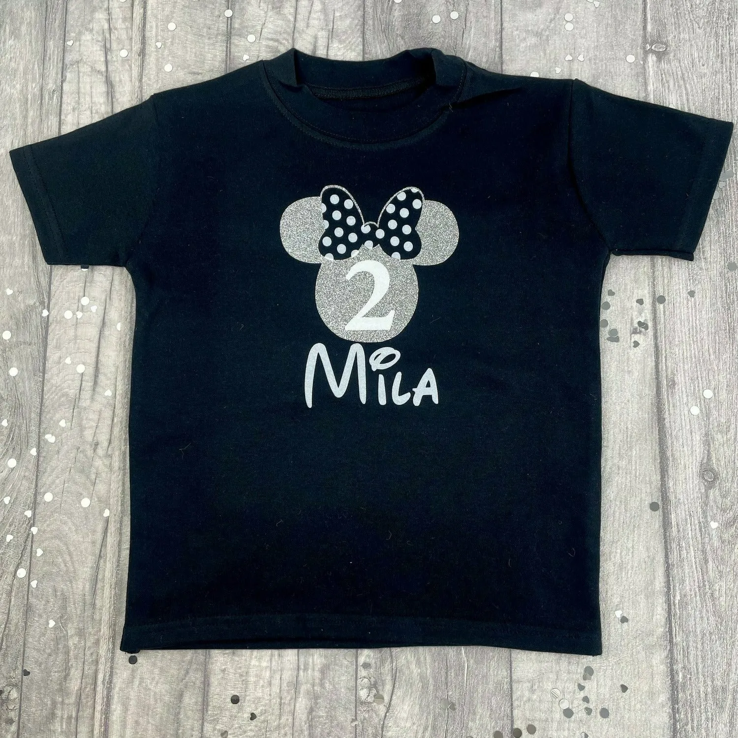 Personalised Minnie Mouse Birthday T-Shirt