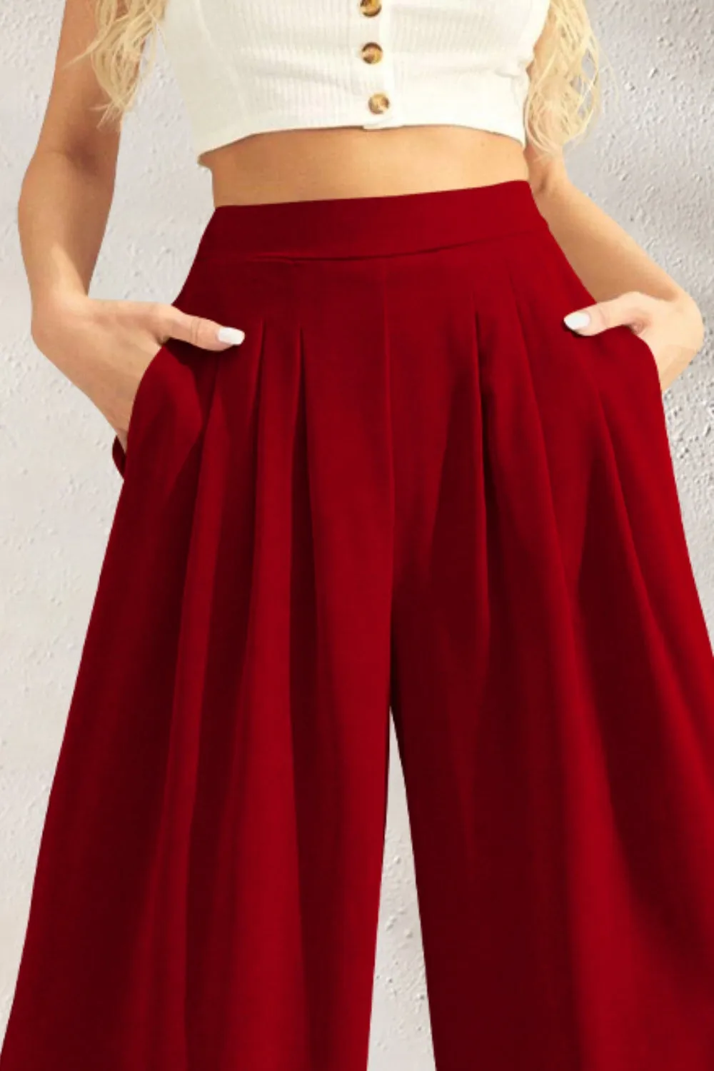 Pocketed  Wide Leg | Multiple Color Options | Rubies   Lace