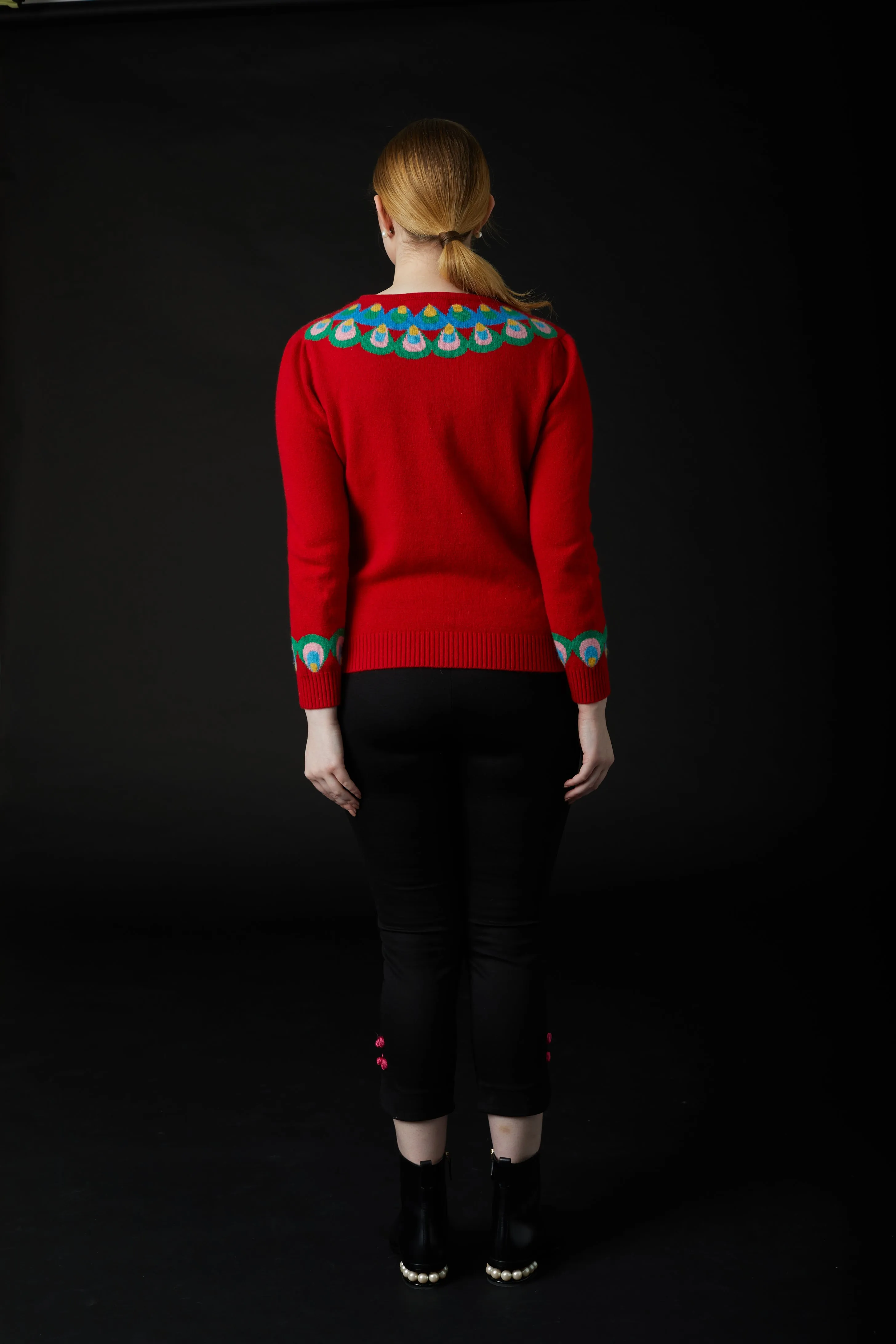 QiaoChu Cashmere Jumper Red