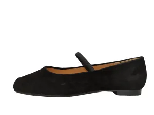 Ralph Migel  Black Suede Elastic Strap Slip on Sierra