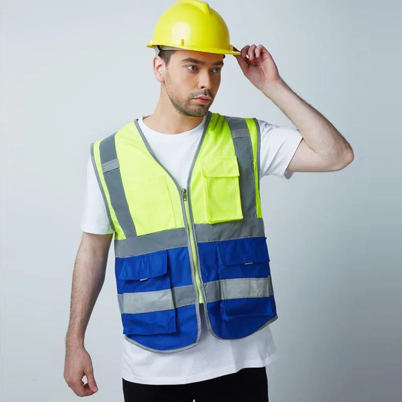 Reflective vest multi pockets for work(MJ-S13)