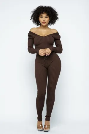 RIBBED KNIT LEGGING SET