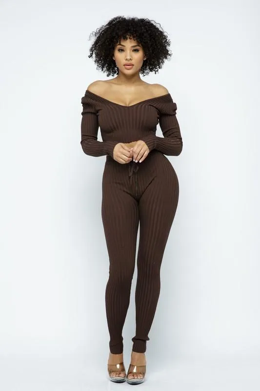 RIBBED KNIT LEGGING SET