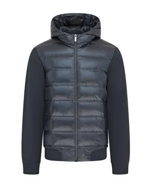 RRD Quilted Zip Hybrid Down Jacket (Lead Grey)