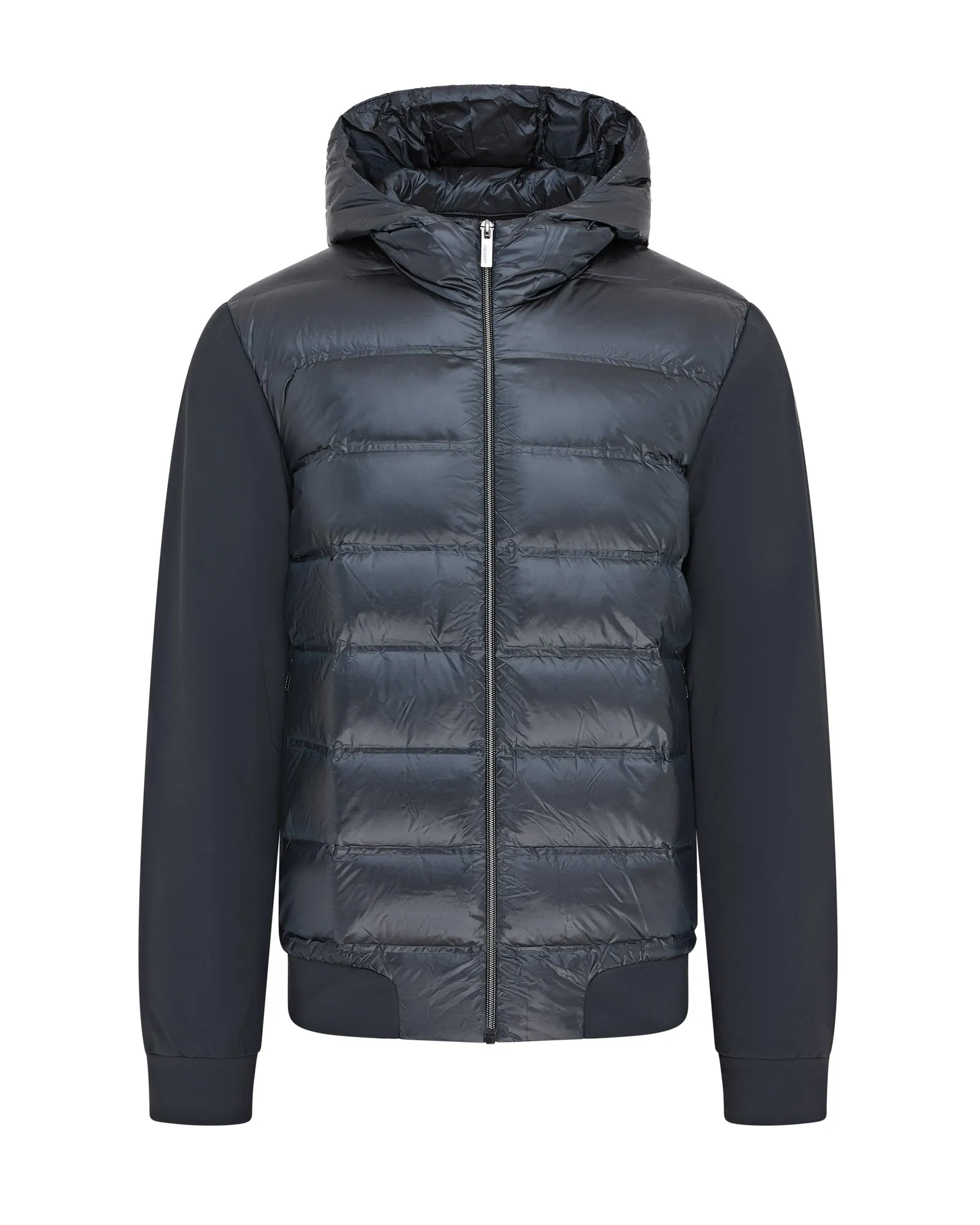 RRD Quilted Zip Hybrid Down Jacket (Lead Grey)
