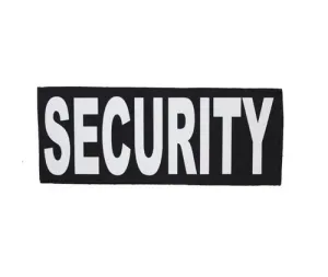 Security Patch Back with Hook & Loop Fastener
