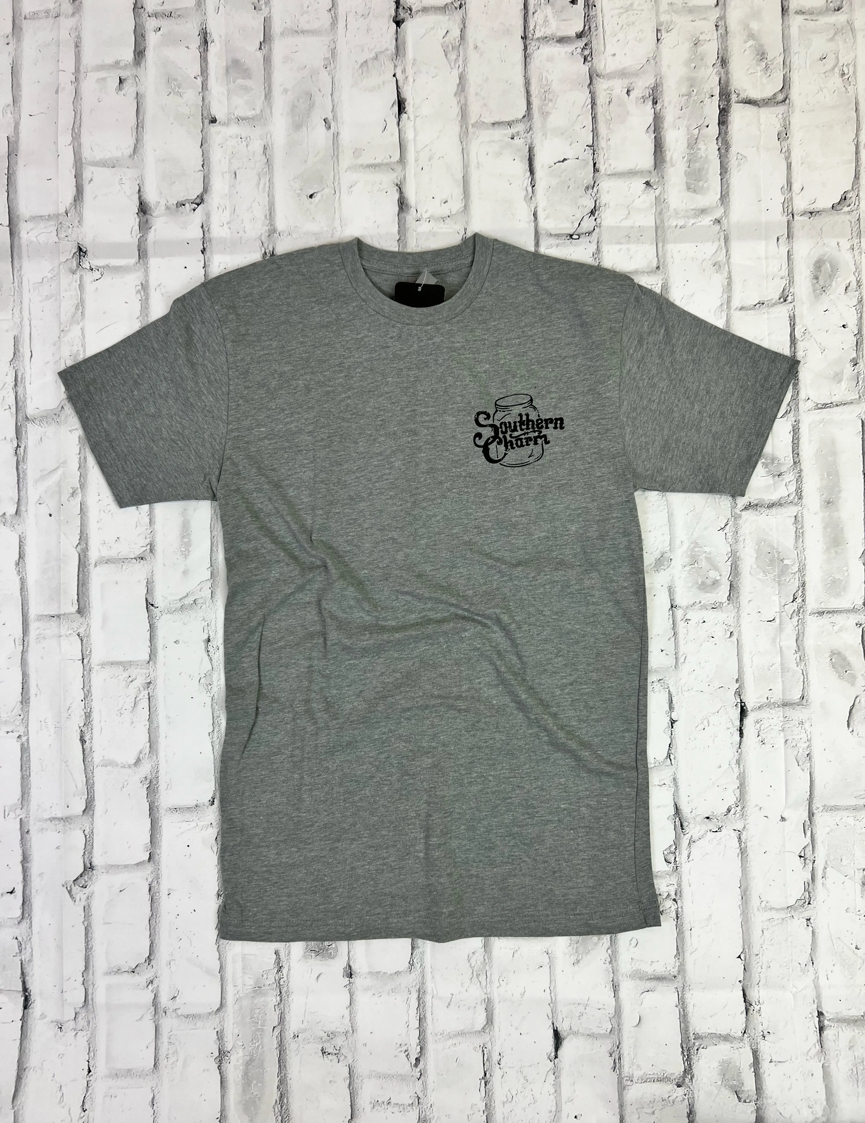 Southern Charm "Store Front" Short Sleeve T-shirt - Heather Gray