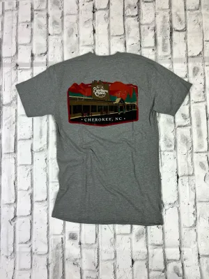 Southern Charm "Store Front" Short Sleeve T-shirt - Heather Gray