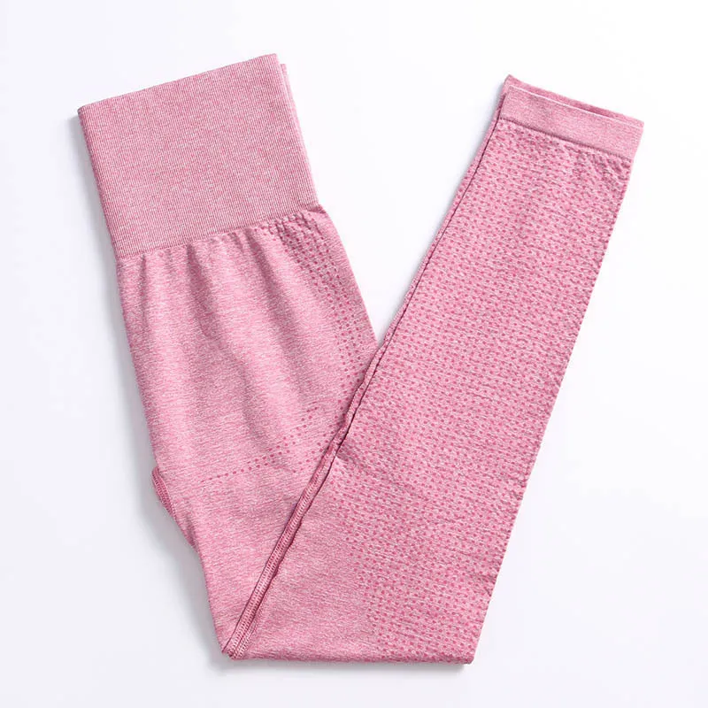 Stretchable Sporty High Waist Jogging Fitness Sets Women Seamless Knitted Yoga Activewear