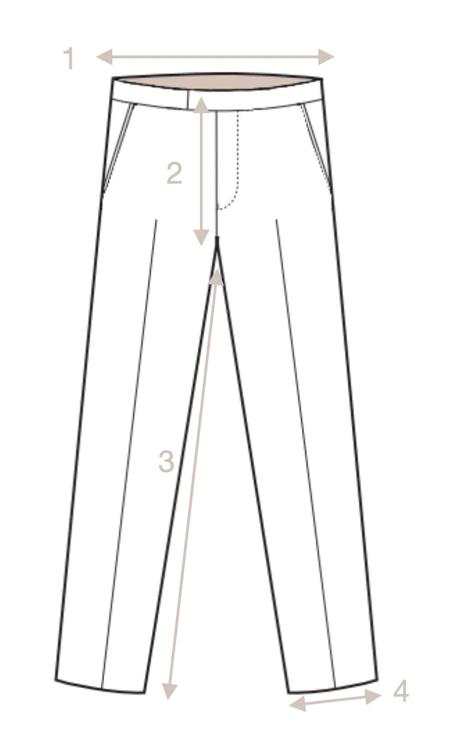 Ströms - Sand High-Rise Cotton Chinos 48