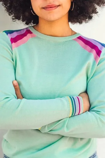 Sugarhill Brighton Aqua Rita Jumper