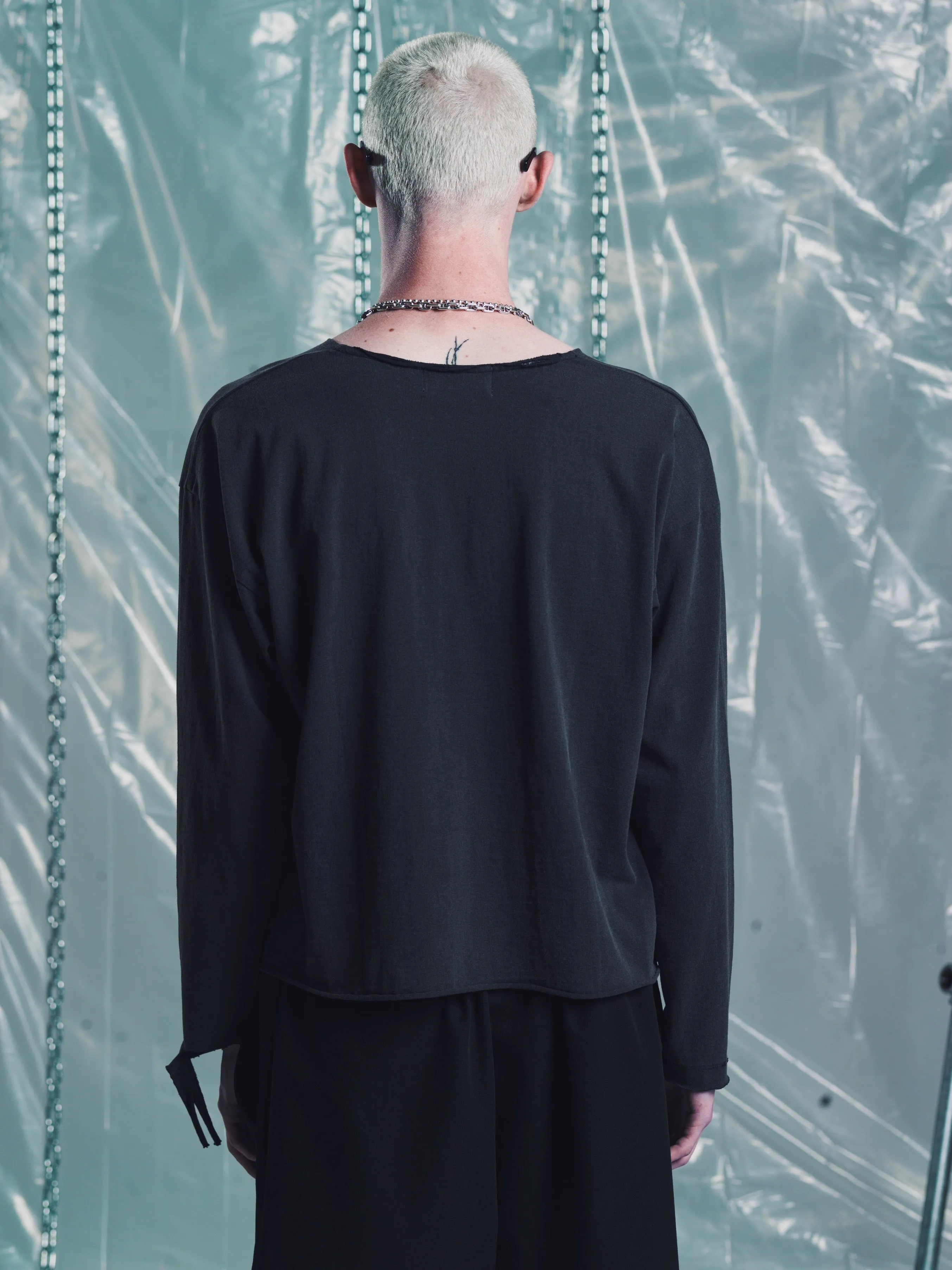 THRASHER L/S TEE | BLACK