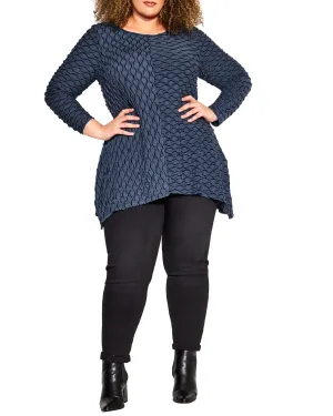Tiarne Texture Tunic | Riveria Blue