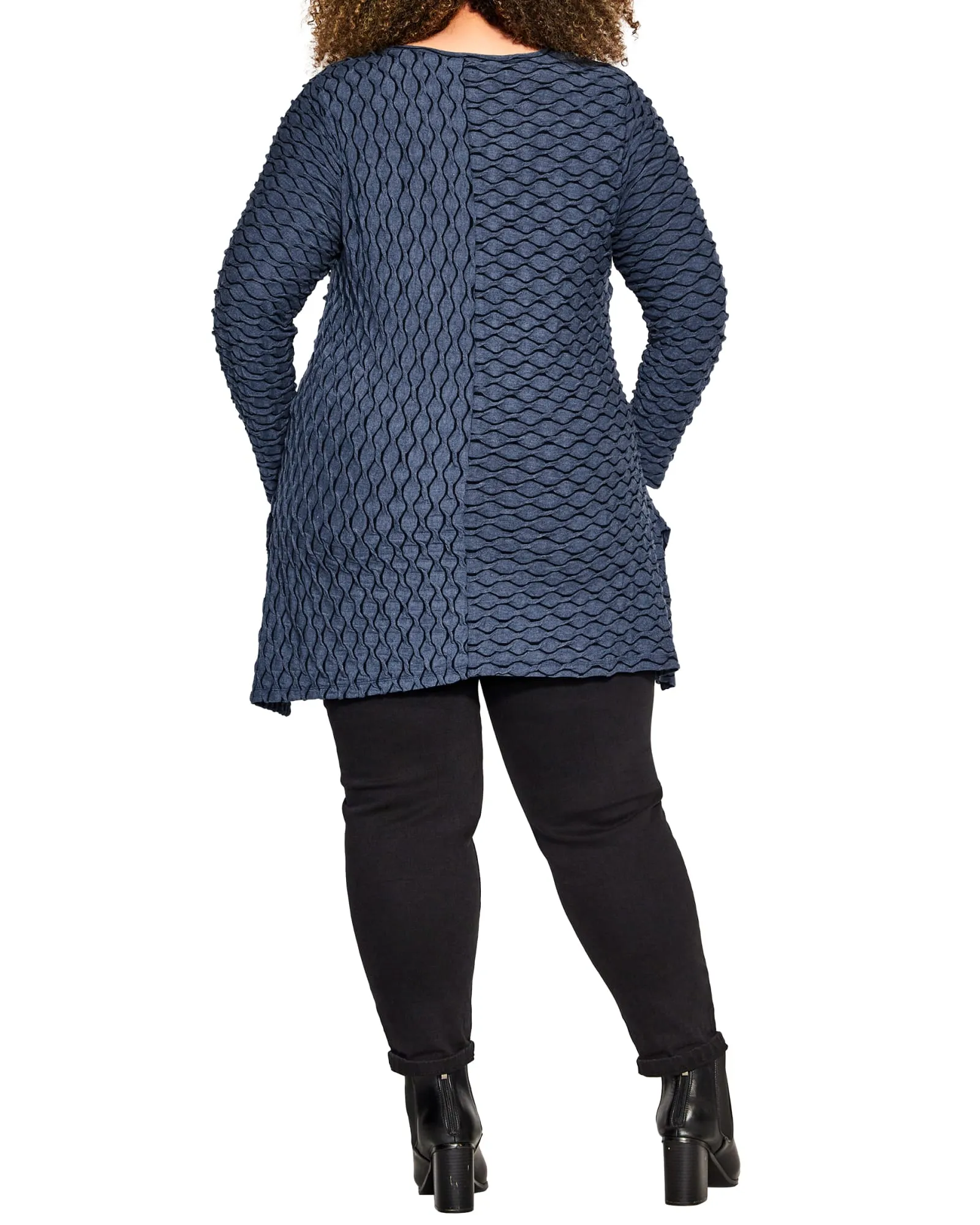 Tiarne Texture Tunic | Riveria Blue