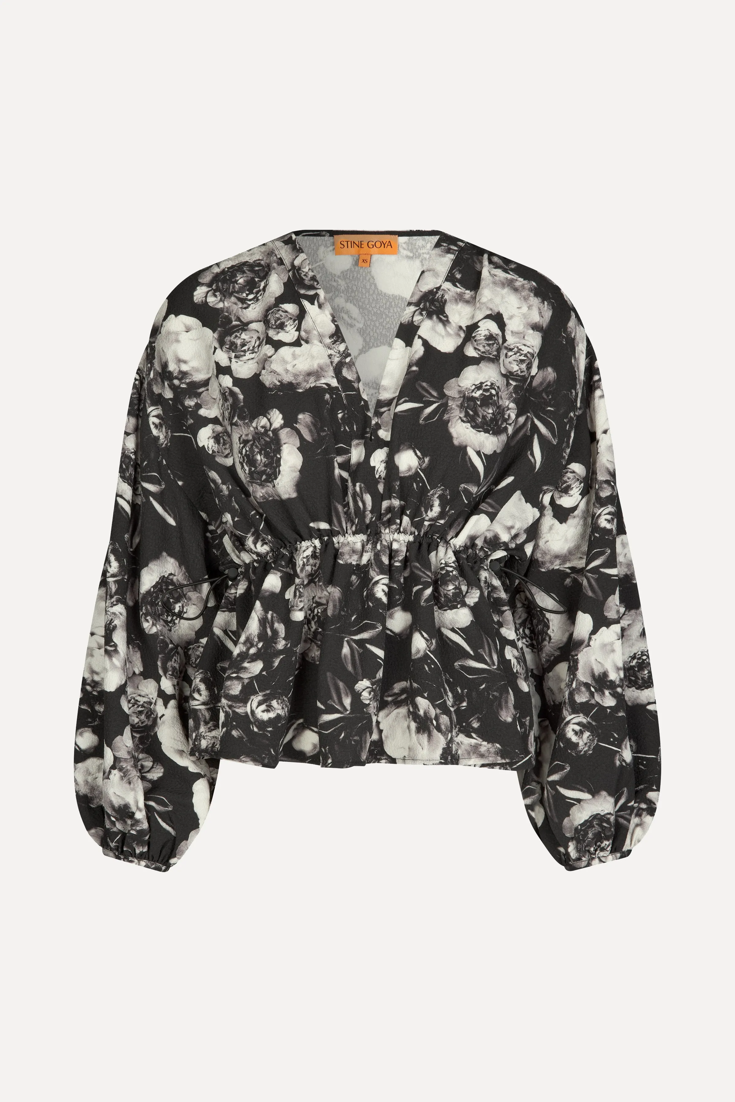 Toni Blouse - Metalized Peonies
